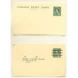 1953-71 QEII wrappers, postcards & reply paid cards study, both unused & U. (36)