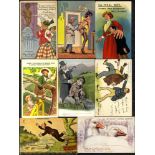 COMIC cards - two modern albums containing 552 cards incl. Donald McGill, Bamforth, seaside humour