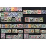 1934 Pictorial Defin set to 18pi M, SG.133/142, 1938 KGVI Defin set M, SG.151/163, 1955 & 1960