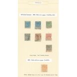 1892-1968 collection of M & U on leaves incl. 1892 six vals to 4s U, 1895 4d U - red c.d.s, 1896-