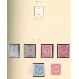 1880-1900 Surface Printed collection covering the 1880-81 Imperial crown issue, 1881 1d lilacs,