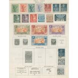 1862-1953 M & U collection on printed leaves, highlights incl. 1923 Congregation set M, 1923 Fascist