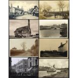 SUFFOLK collection of 191 cards within an album, noted - Bawdsey Manor Ferry, Great White Horse