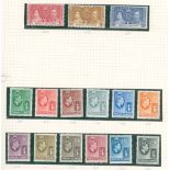 1937-80 UM collection on leaves incl. 1938 Defin set, 1948 Wedding, 1952 Defin set, 1956 Defin