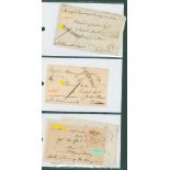FREE FRANK FRONTS 1820's-40's approx 560 items displayed in an album, noted - Lambton of Durham
