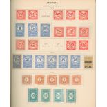 SCOTT INTERNATIONAL JUNIOR POSTAGE STAMP ALBUM (Dec 1936) containing a World collection of issues up