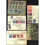 1863-1946 album containing a range of 38 covers each with a detailed description incl. pre-stamp,