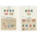 CILICIA 1920 collection in green Utile album with Turkish Fiscal 70pa & 3½pi unused with 70pa M