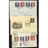 1952-53 Famous Berliners 10pf, 20pf, 40pf Mi.95, 97, 100, each on illustrated FDC's with appropriate