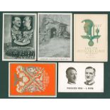 1937 Day of German Art, Munchen promotional card c.t.o. with 6pf from the Culture M/Sheet (large