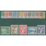 1913-21 MCCA set, fine M, SG.259/269a, 1931 Centenary set, FIne M, SG.283/7. (16) Cat. £180