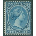 1891-1902 CCA 2½d Prussian blue fresh M, SG.29. Expertised on reverse. Cat. £250.