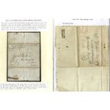 SHIP LETTERS - 1840 entire letter from Euston, Washington County to Scarborough, Yorkshire with long