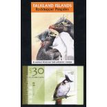 BIRDS Falkland Islands 2003 Rockhopper booklets (35), SG.SB13, Hong Kong 2006 $30 Red Whiskered