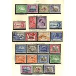 BRITISH COMMONWEALTH KGVI M collection housed in The Printed Crown album (album faults) with full,