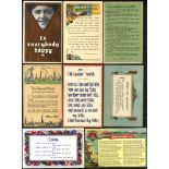 LITERARY, POEMS, MESSAGES, VERSES, SAYINGS etc. album of approx 182 cards. Unusual lot.