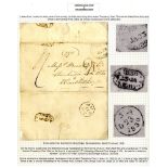 LONDON Penny Posts etc: 1796-1845 range of EL's with (mainly) 2d & 3d post marks and hand-struck