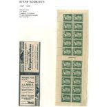 1921-81 collection of folded booklets written up on leaves in protectors, noted - 1921-22 1f