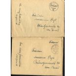 WWII FELDPOST COVERS accumulation incl. 10900H German Military to Romania (4), FPN 28843 General
