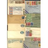 1893-1943 range of covers incl. many WWI or WWII censored, good variety of single, multiple or mixed