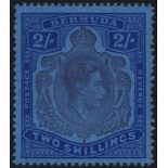 1938-53 2s purple & blue/deep blue with 'gash in chin' variety, fresh UM, SG.116cf, Cat. £325