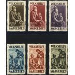 1928 Christmas Charity set, fine M, SG.128/134. Cat. £650.