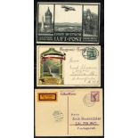 1912 May 19th special flight Heidelberg - Mannheim official flown card, 1914 May 10th special flight