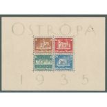 1935 OSTROPA M/Sheet unused, stamps/fine unused, faults in marginal surrounds, SG.MS576a.