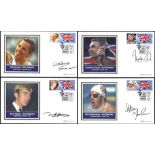 OLYMPICS collection of eleven Benham Olympics commemorative illustrated covers, each signed by a