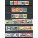 1912-21 MCCA set, M incl. 4d & 1s variations, SG.78/88, 1936 Pictorial Defin set, M (gum toned),