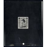 1926-34 Large Admiral Proof with uncleared value tablets & surround (88 x 105mm), numbered at top '