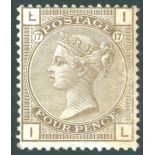 1880 4d grey-brown Pl.17, fresh looking re-gummed example, SG.160, Cat. £475.