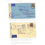 PRISONER OF WAR MAIL - collection (100) incl. mail from New Zealand (30), 6d (3 used), 1s (2 unused)