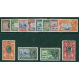 1935 Pictorial Defin set, M (5s odd short perf), SG.96/107. Cat. £200. (12)