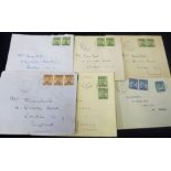 1931 covers (6) all from the Thornhill correspondence, all paying a 1f.50c rate, four with pairs