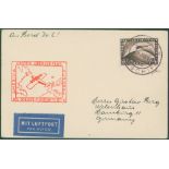 1927-49 first flight covers (5) 1927 Deutsches Lufthansa Braunschweig - Brocken special Hindenburg