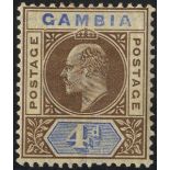 1902-05 CCA 4d brown & ultramarine, variety 'dented frame,' part o.g, minor creasing, rather heavily