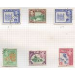 1938-59 M & U range on leaves from 1938 KGVI defins M vals to 5s incl. perf variations, a complete