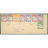 1945-48 Maps thick & coarse set of eight in pairs, one in each with gap in 80th parallel, sets of