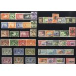 1932 Centenary set to 2s M, Pictorial Defin sets M for 1935, SG.96/107, 1938-48, SG.115/126 & 1950