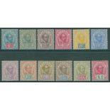 1899-1908 set to $1, M, SG.36/47. Cat. £180. (12)