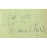 AUTOGRAPH ALBUM containing approx. 72 signatures incl. Victor Mature, Terence Rattigan, James