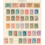 MOZAMBIQUE 1876-1960's M & U range of 517 stamps on printed leaves incl. Mozambique Company 1892-