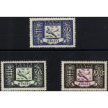 1946 Air High Values 300f, 500f & 1000f, UM, SG.326a/b/c. (3) Cat. £275