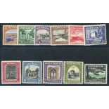 1934 Pictorial Defin set M, SG.133/43. (11) Cat. £200