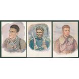 1942 six different postcards depicting pilots. Unused and attractive group.