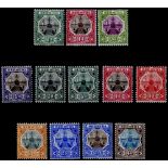 1902-03 CCA set M, SG.31/3 & 1906-10 MCCA set M, SG.34/42. Cat. £195. (12)