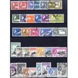 1954-62 Defin set VFU, SG.G26/40 & South Georgia 1963-69 Defin set VFU, SG.1/16. (32) Cat. £220