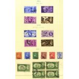 1948-61 good to VFU collection on leaves from Muscat 1944 1a - 2r (9 vals), B.P.A in Eastern