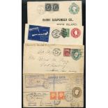 QV-QEII postal stationery items unused (19) & U (59) with interesting cancels incl. many R.P.O's.